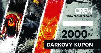Dárkový kupón v hodnotě 2000 Kč (grafika: klasická)