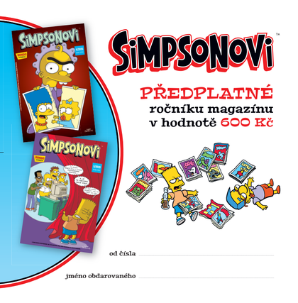 Simpsonovi: Dárkový kupón na předplatné