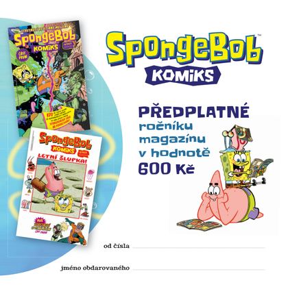 SpongeBob: Dárkový kupón na předplatné